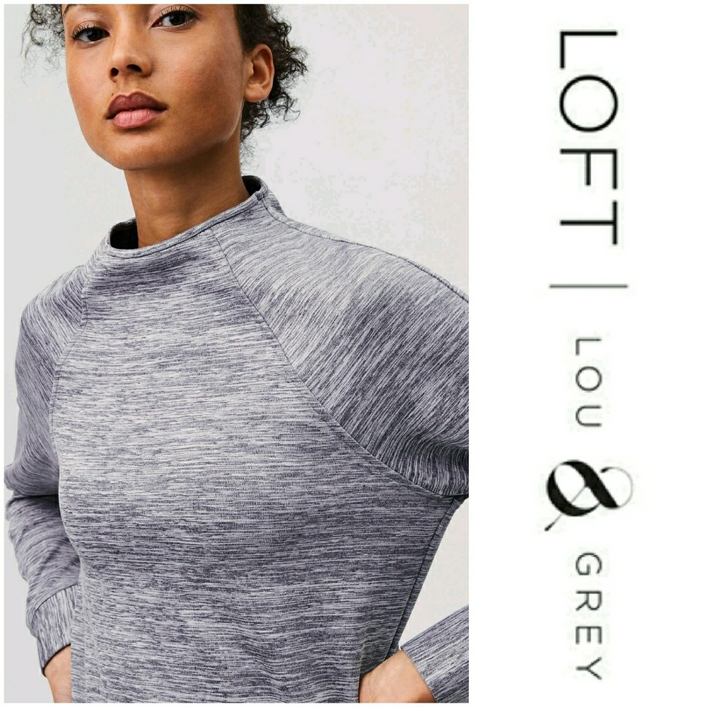 😎 LOU & GREY FORM FUNNELNECK SWEATSHIRT
